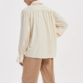 Hearujoy Mens Renaissance Costume Ruffled Long Sleeve Lace UP Medieval Steampunk Pirate Shirt Cosplay Prince Drama Stage Costume Tops